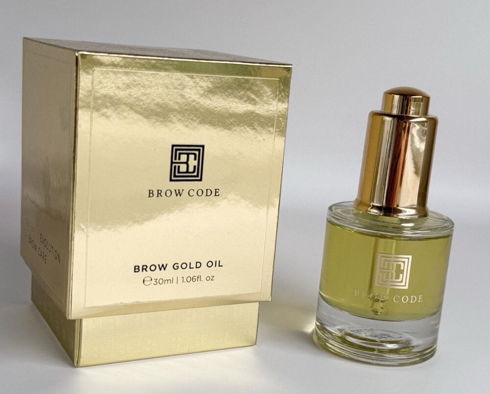 Brow Code Brow Gold Nourishing Growth Oil Regrow Eyebrows New in Box